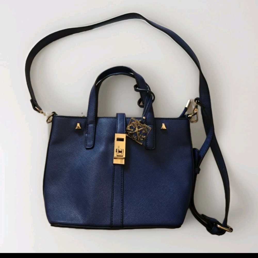 Elegant Navy Blue Handbag